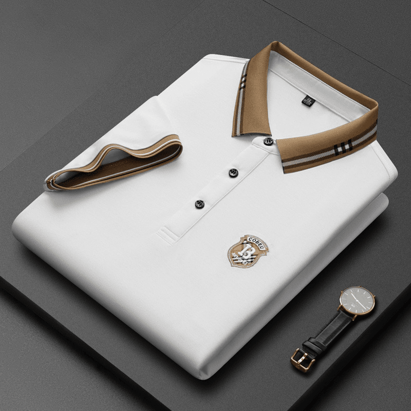 Men's Casual Embroidered POLO Shirt