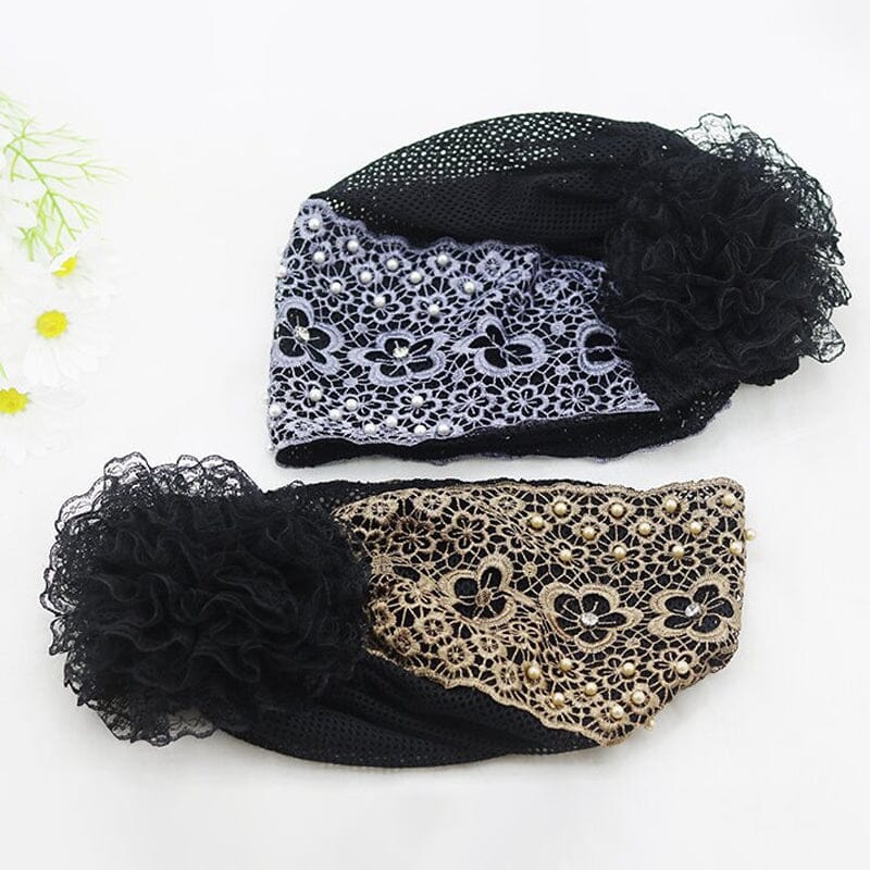 Women's Floral Lace Headwrap