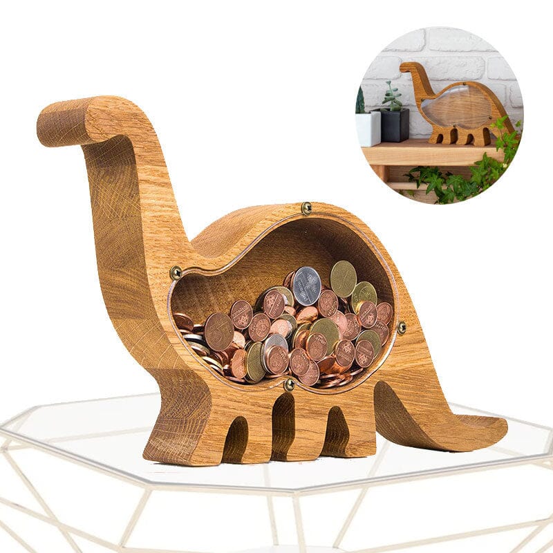 Wooden Animal Piggy Bank