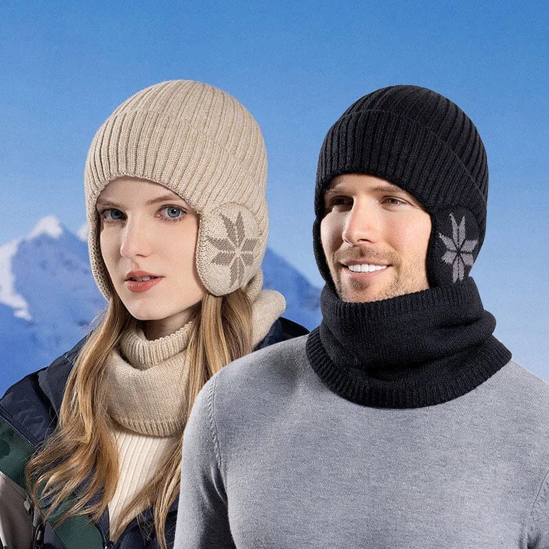 Comfybear Winter Beanie Hat Scarf Sets Warm Knit Hat