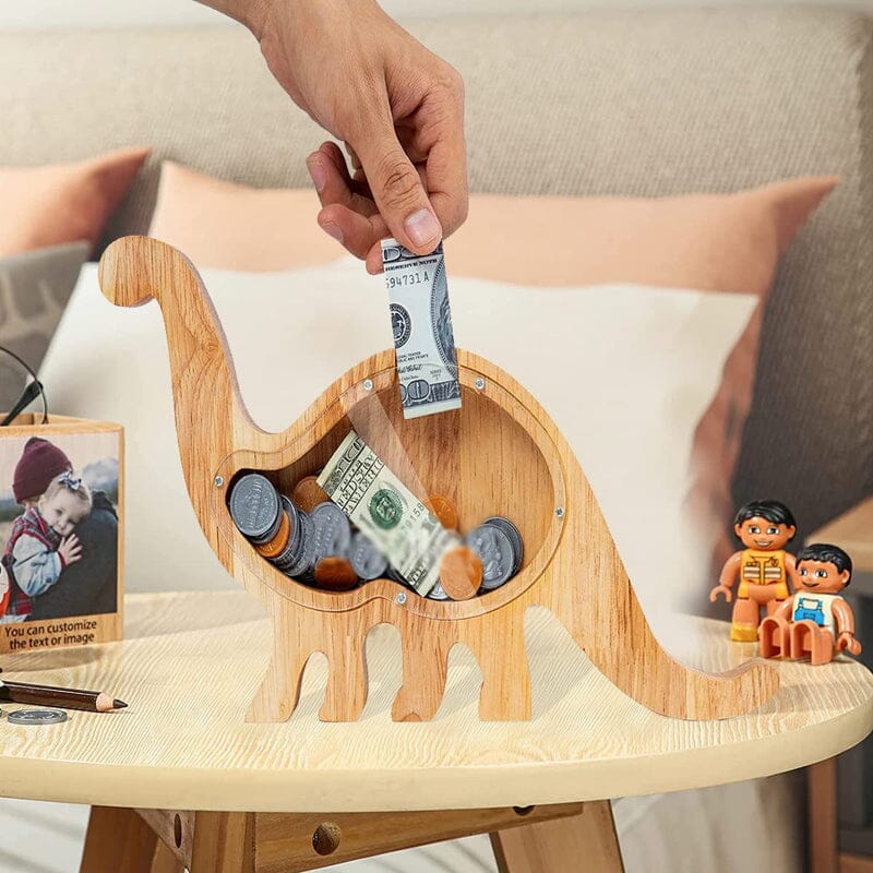 Wooden Animal Piggy Bank