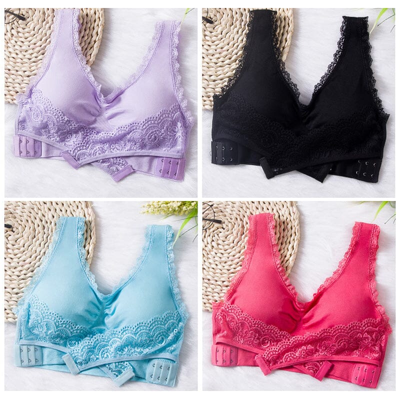 Women's Wireless Full Coverage Lace Bra