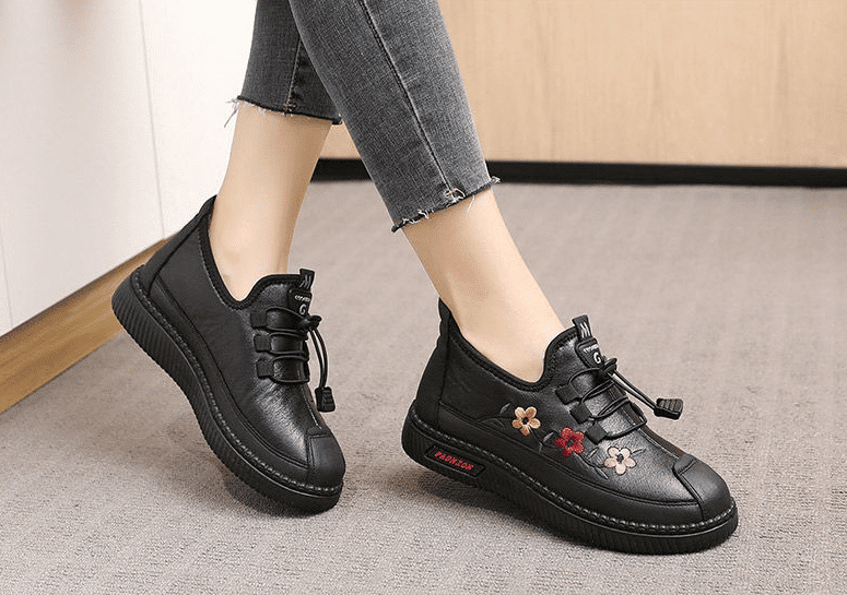 Women Soft Warm Loafers for Elderly
