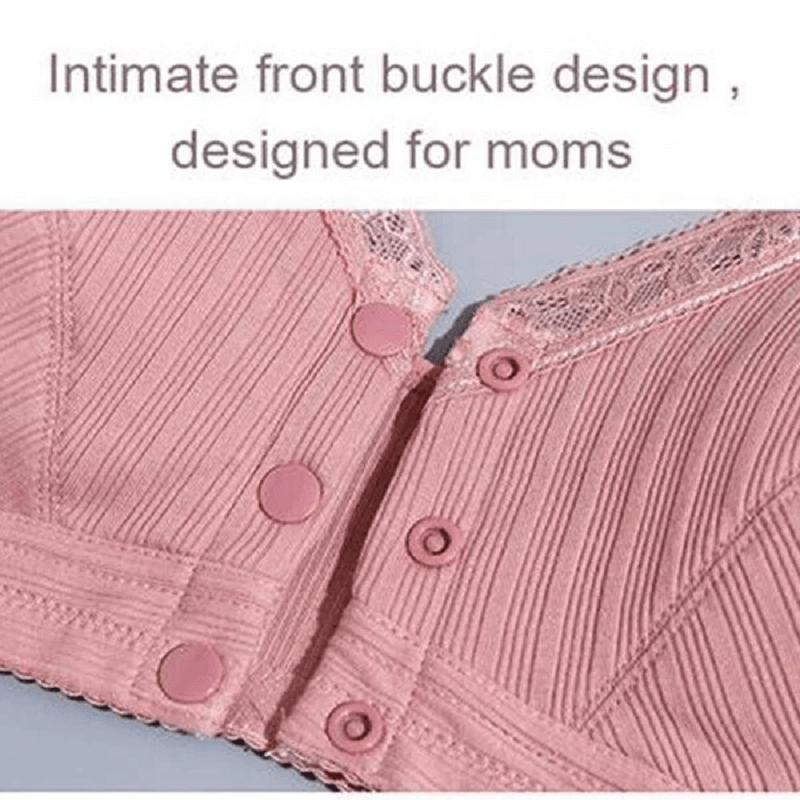 Cotton Front Button Thin Bra (2PCS)