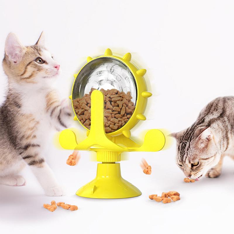 Comfybear™Pinwheel Teaser Cat Ball Automatic Feeder