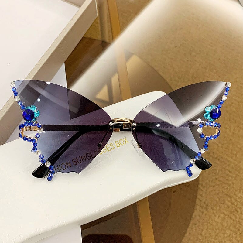 Diamond butterfly Gradient Sunglasses