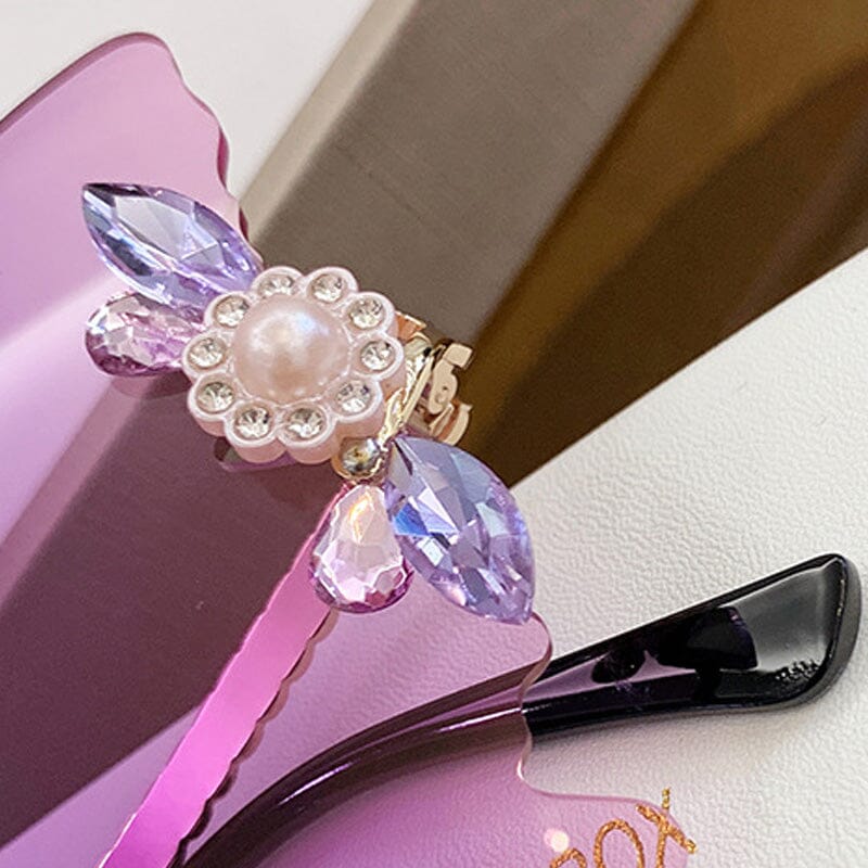 Diamond butterfly Gradient Sunglasses