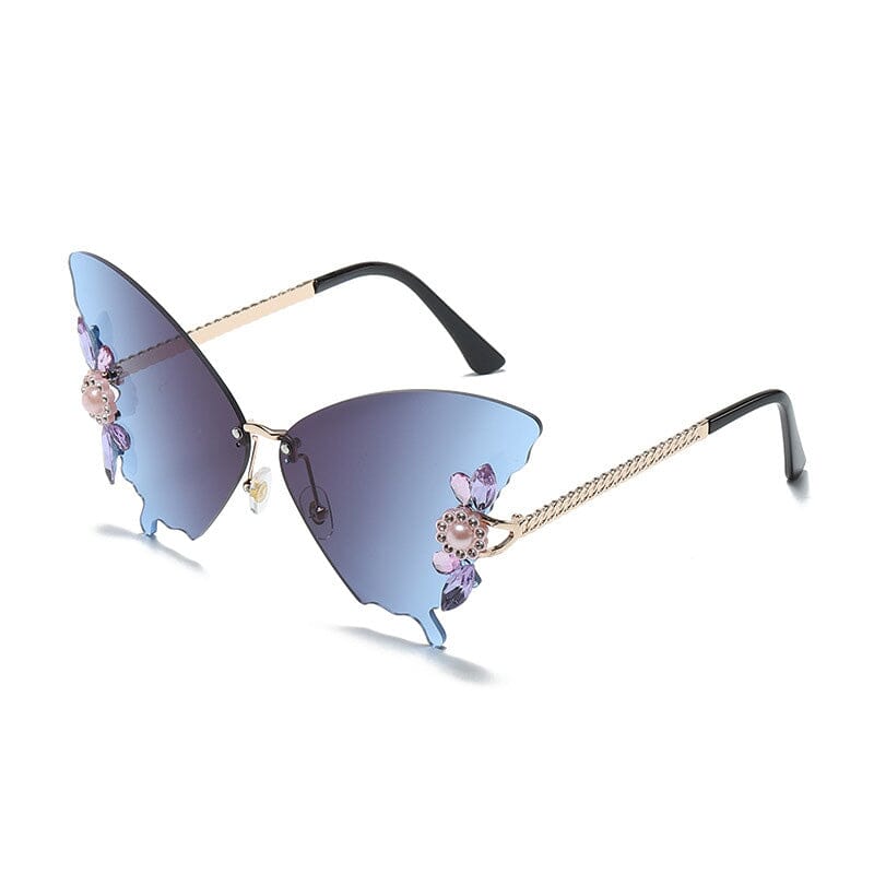 Diamond butterfly Gradient Sunglasses