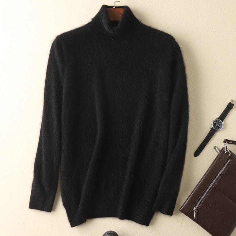 Men's Mink Turtleneck Bottoming Sweater