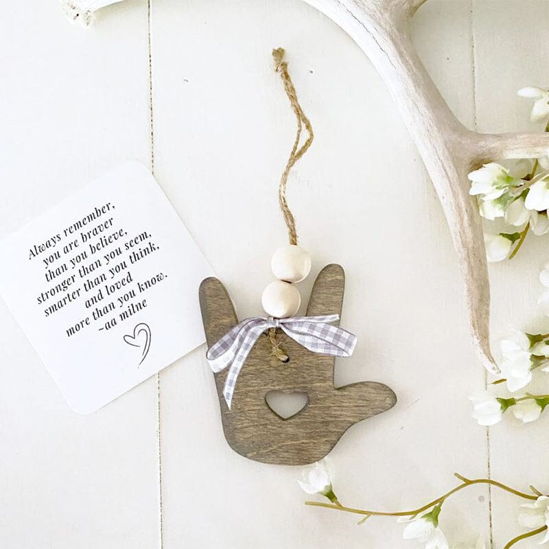 Inspirational Cardinal Wood Hanging Ornament
