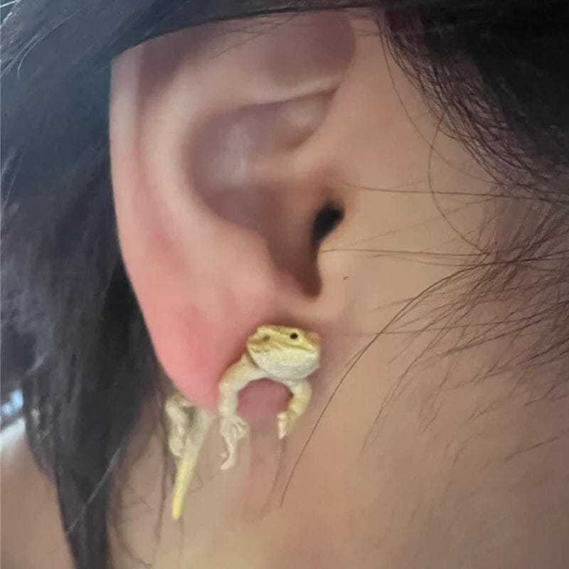 Creative Lizard Stud Earrings