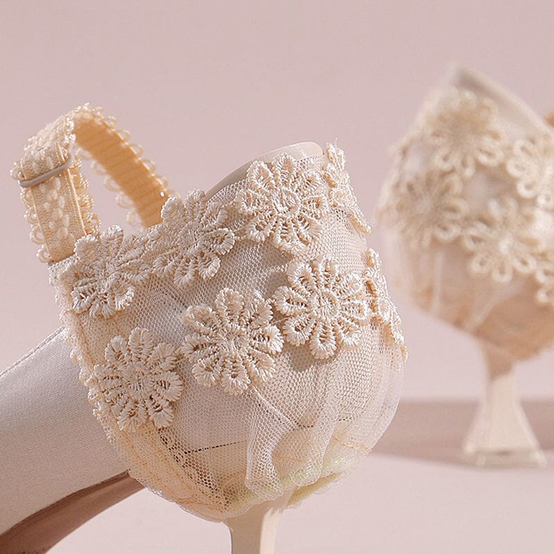 Lace High Heels Shoe Straps (3 Pairs)