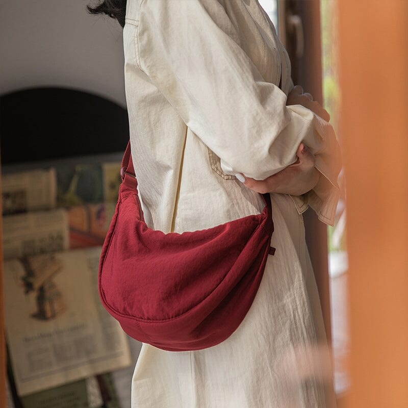 Simple Women Dumpling Crossbody Bag