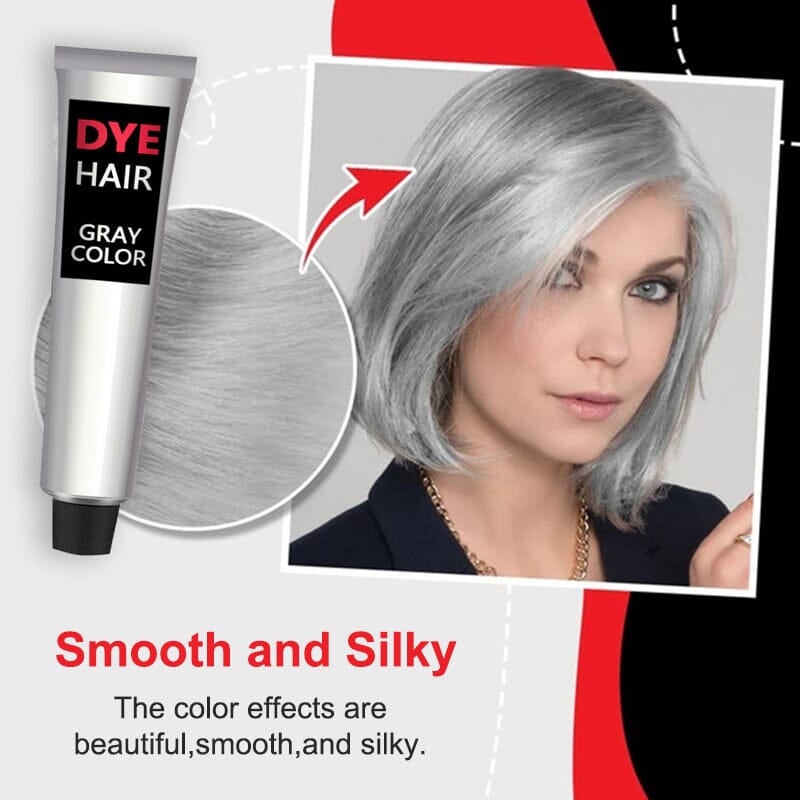 Silver Gray Natural Hair Dye Cream