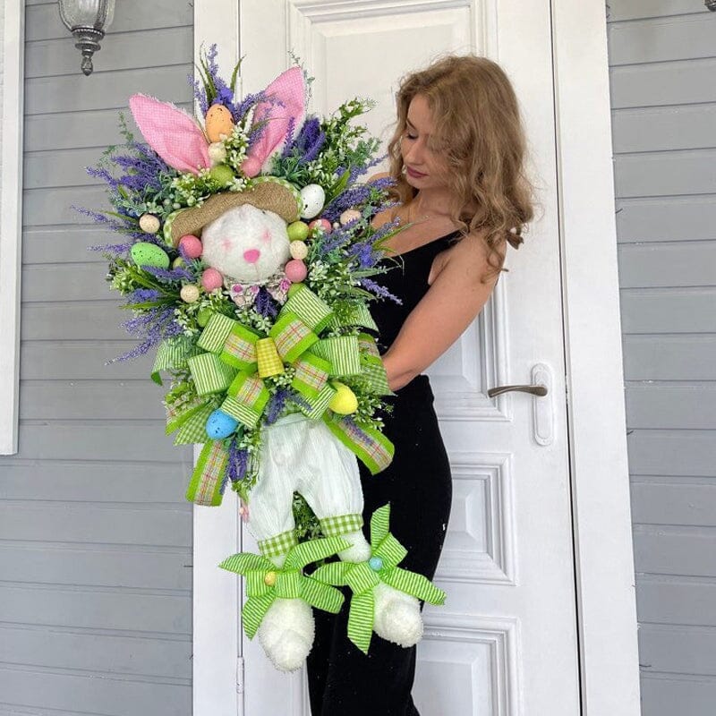 Easter Bunny Colorful Wreath