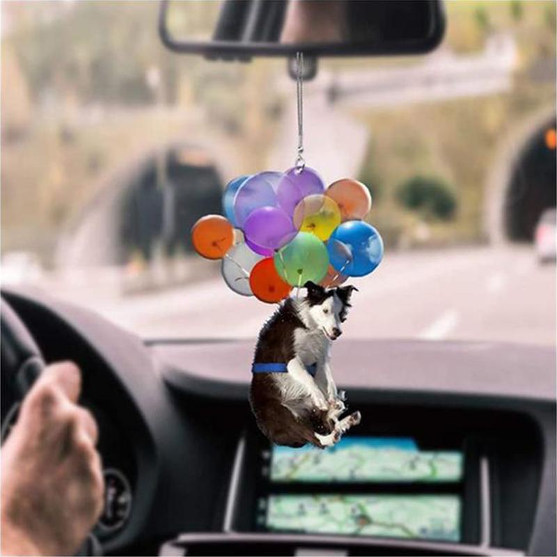 Dog Fly With Bubbles Car Hanging Ornament