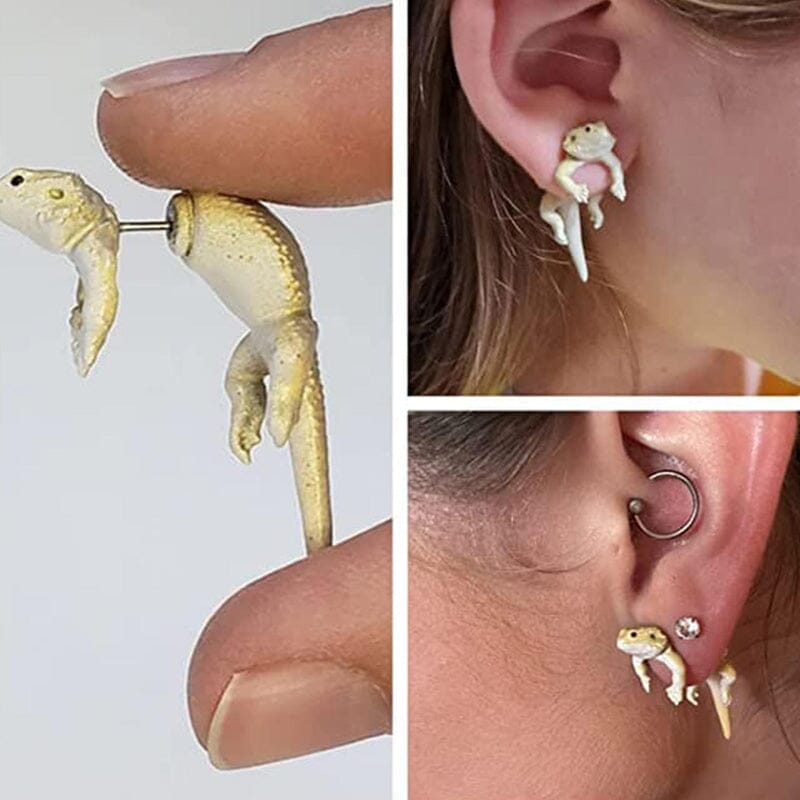 Creative Lizard Stud Earrings