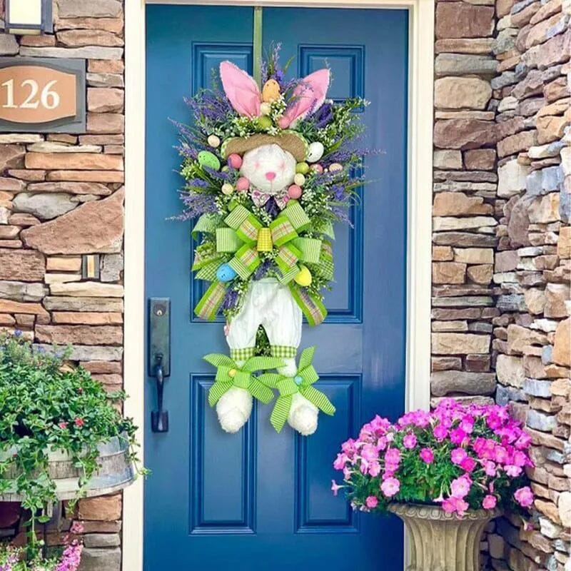 Easter Bunny Colorful Wreath