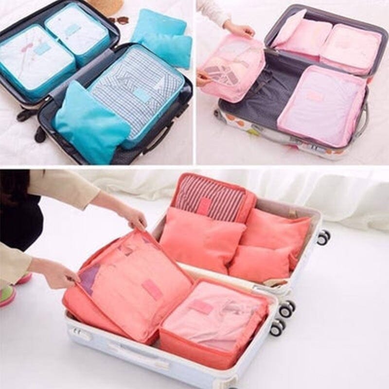 7 in 1 Foldable Travel Organizer Bag Set