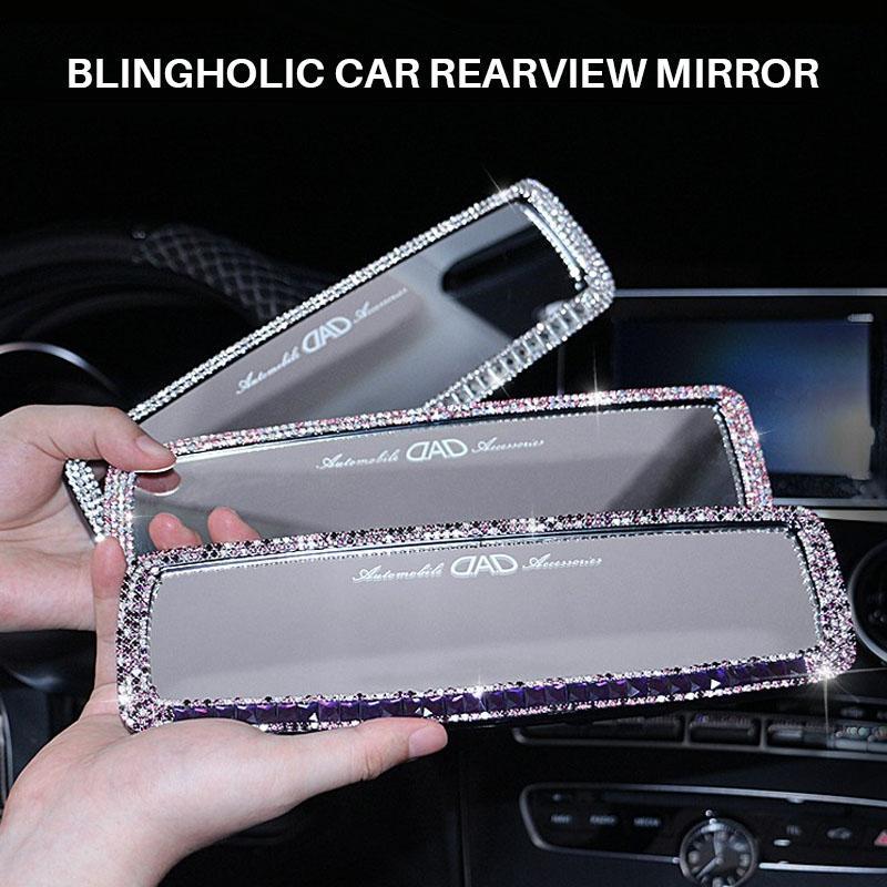 Rhinestone Car Rearview Mirror