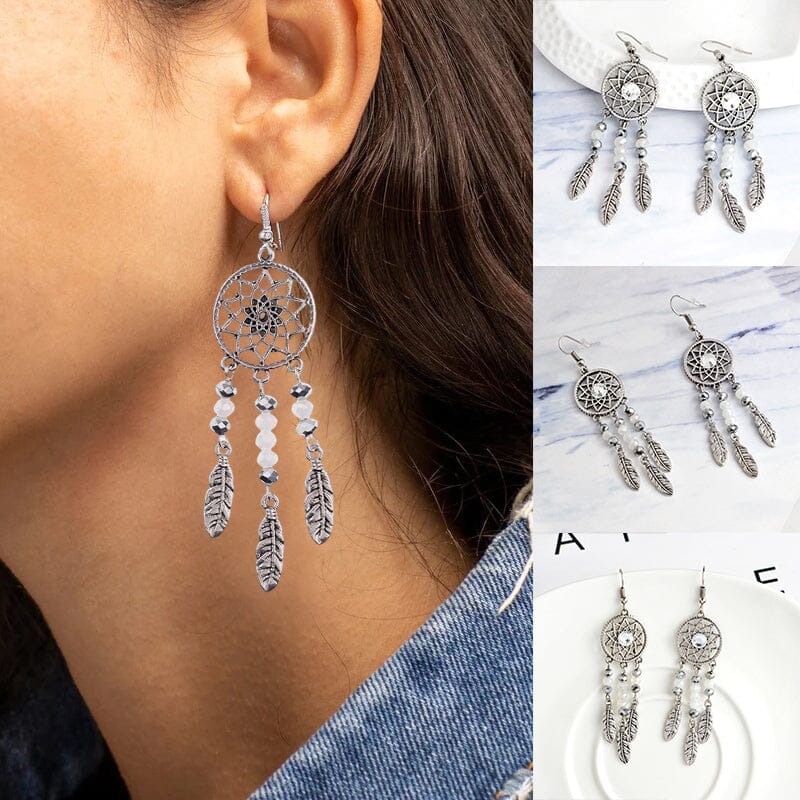 Dreamcatcher Crystal Earrings