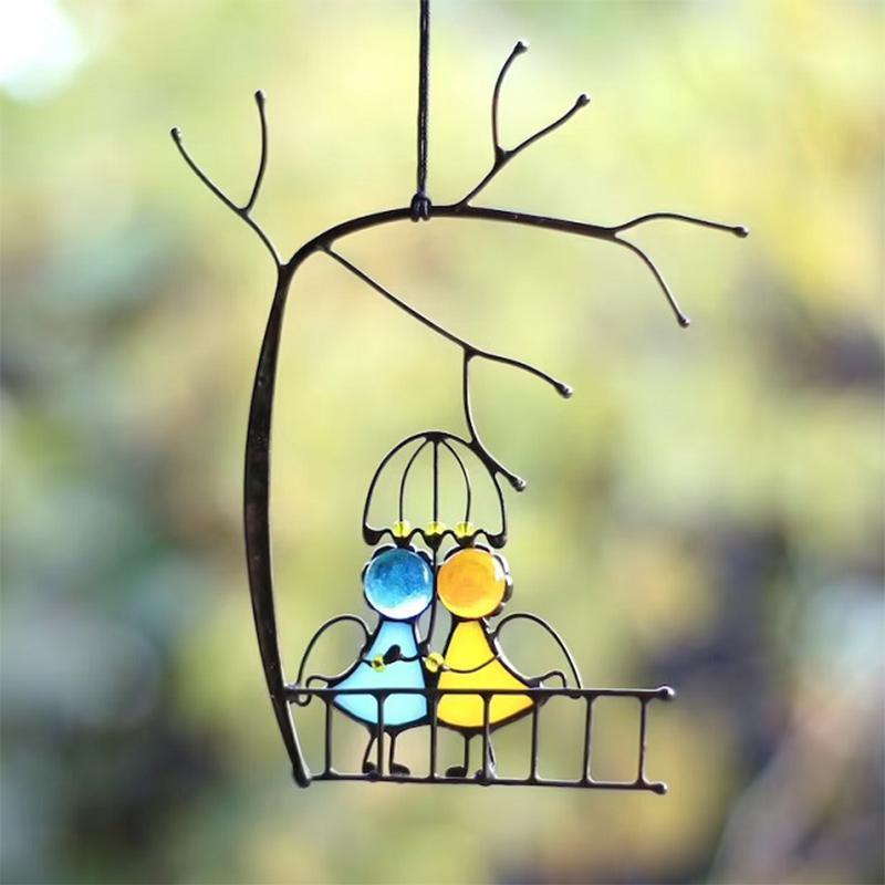 Comfybear™Suncatcher Stained Glass Art Window Hangings