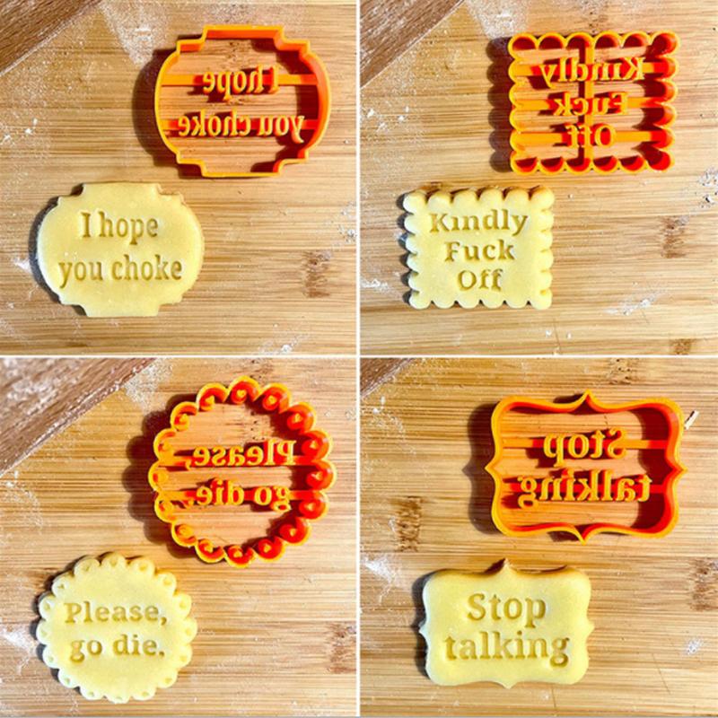 Cookie Molds With Good Wishes (4pcs)