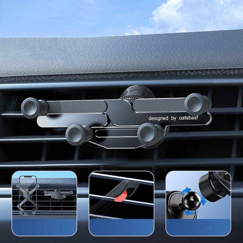 Invisible Rotatable Air Vent Mount Car Phone Holder