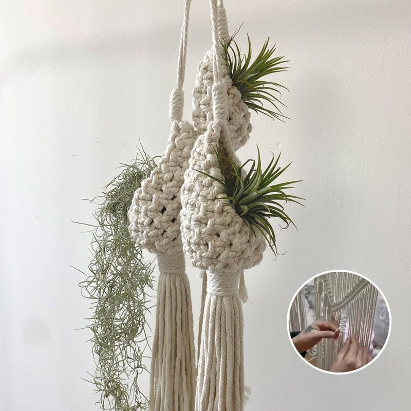 Macrame Hanging Planter Indoor For Air Plant