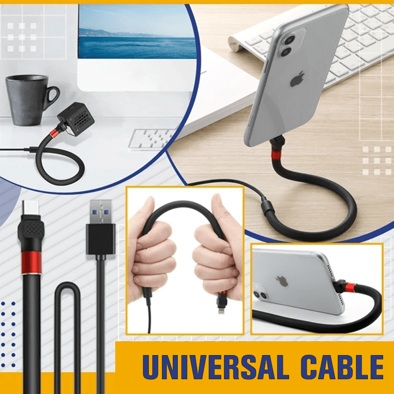 3-in-1 Phone Holder Universal Cable