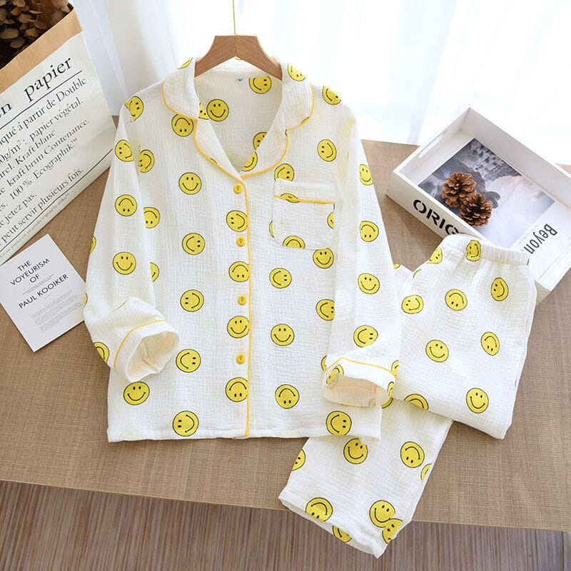 Made Me Smile Cotton Pajamas