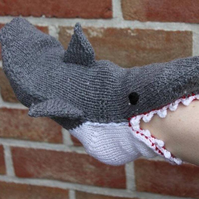 Comfybear™Knitted Shark Socks