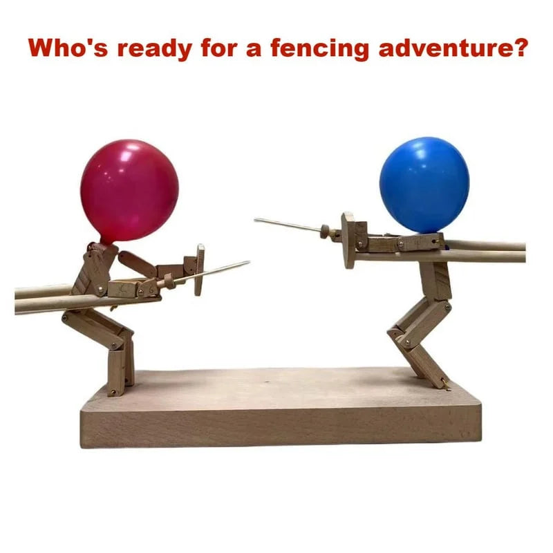 Wooden Fencing Puppets