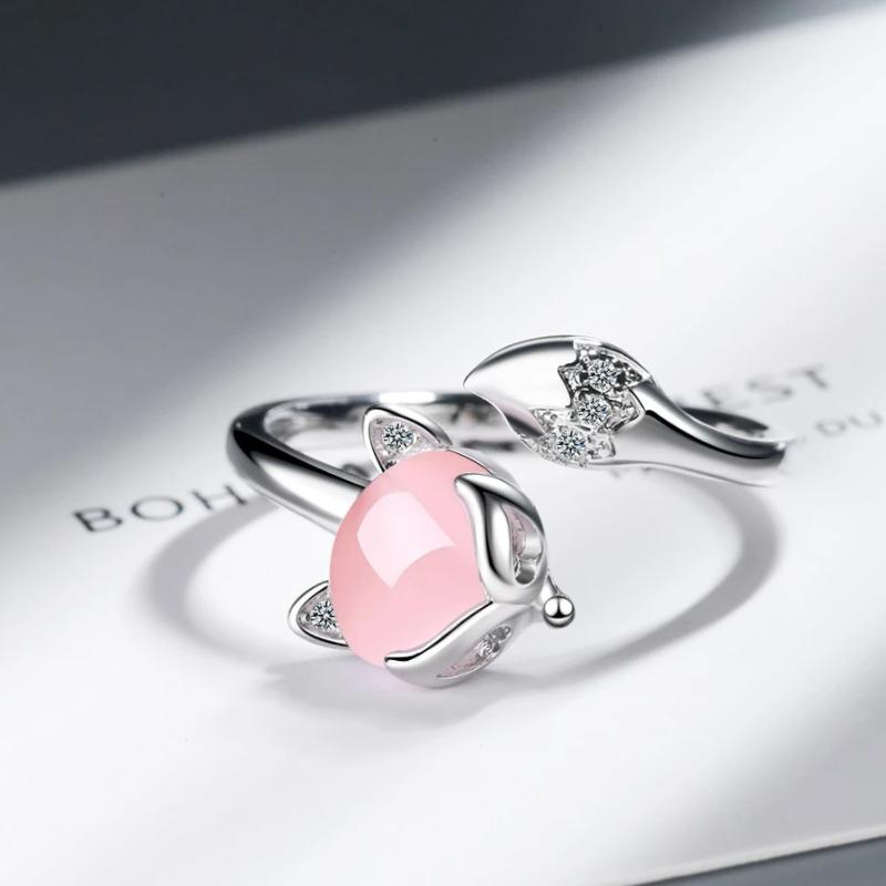 Comfybear™Rhinestone Fox Ring