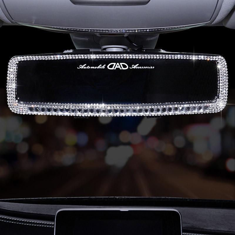Rhinestone Car Rearview Mirror