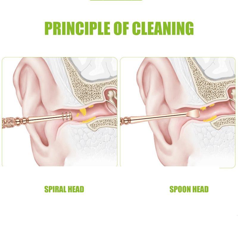 6PCS Set Stainless Steel Ear Wax Remover