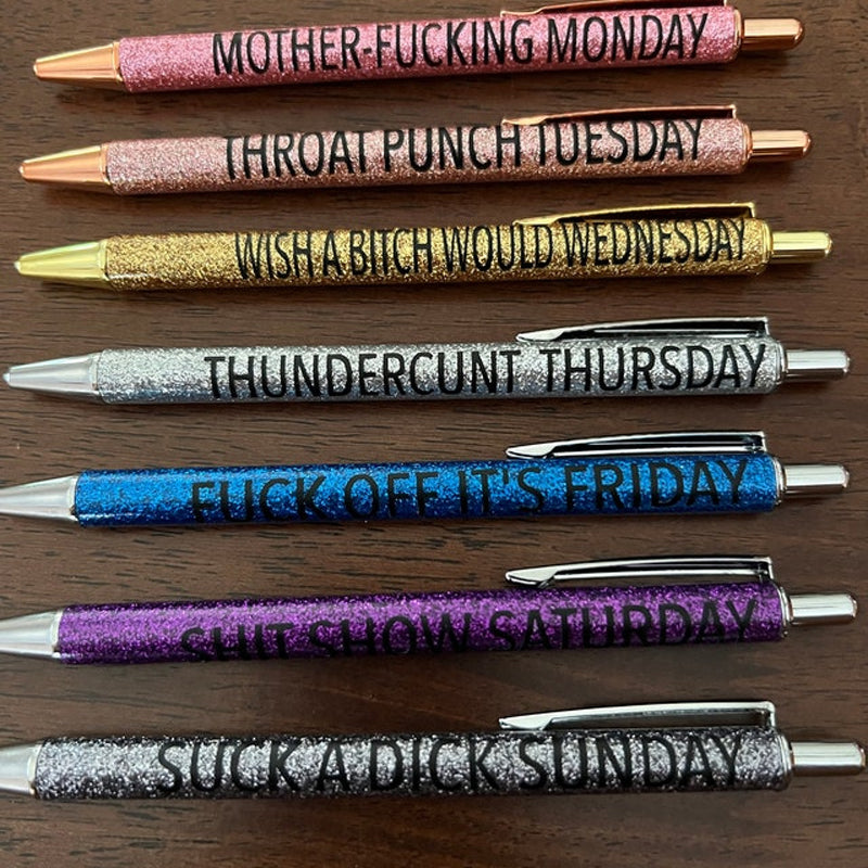 7pcs Funny Pens