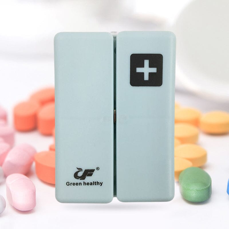 Portable Magnetic Pill Box With 7 Compartments