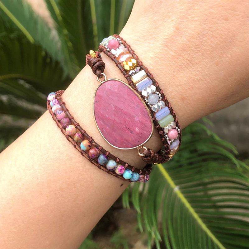 ComfyBear™Handmade Natural Stone Wrap Bracelet