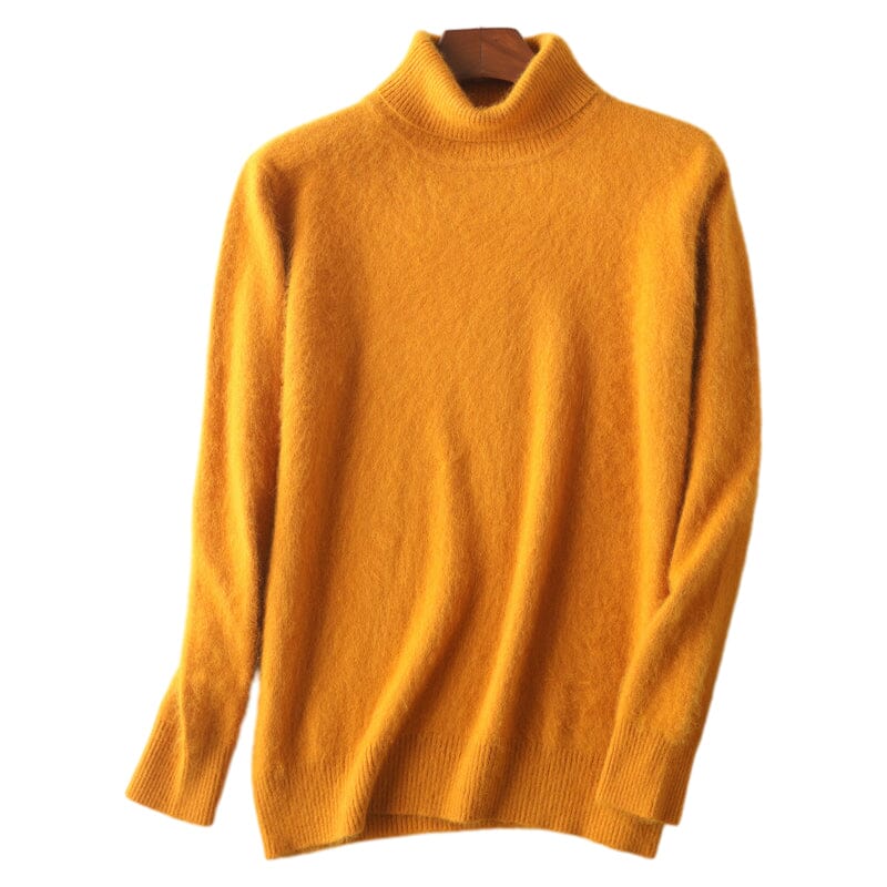 Men's Mink Turtleneck Bottoming Sweater