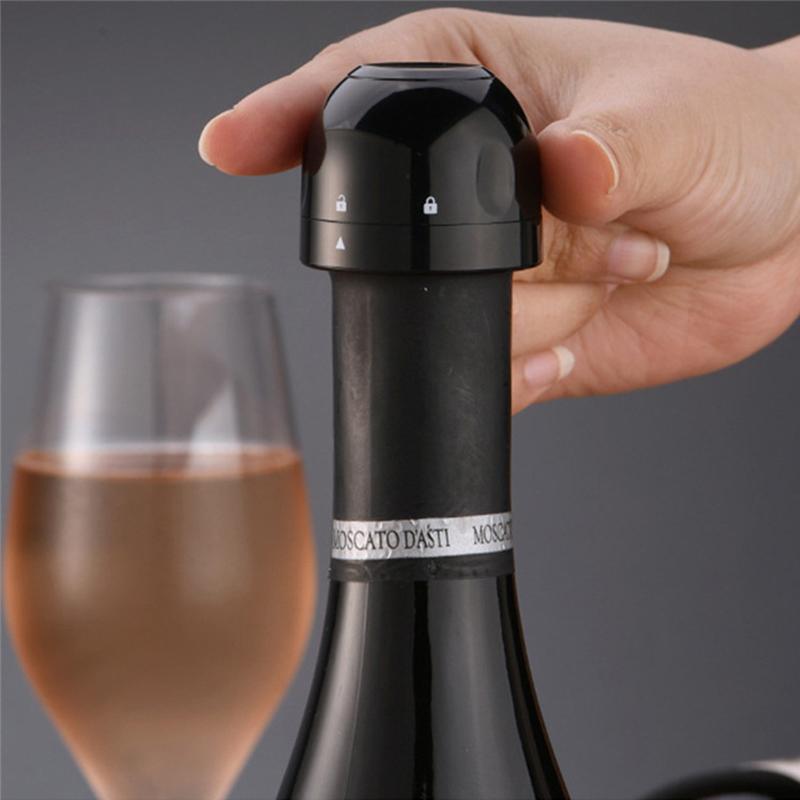 Reusable Vacuum Silicone Sealed Wine, Beer, Champagne Bottle Cap Stopper