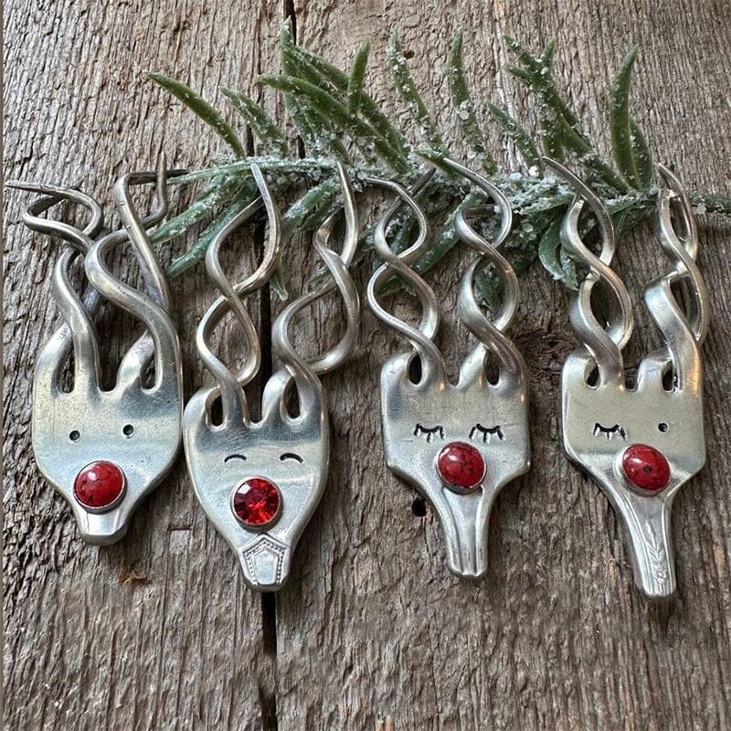 Funny Fork Reindeer Ornament