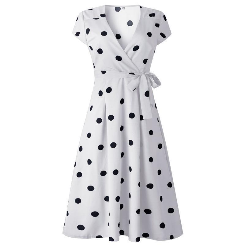 Lady Fashionable Dotted Dress