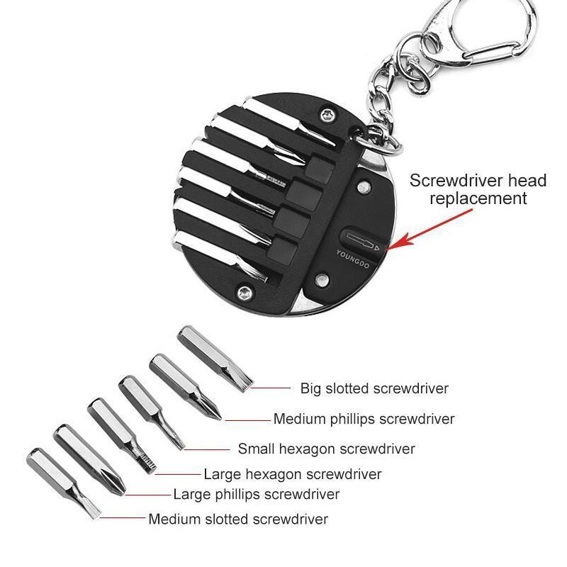 Multifunctional coin screwdriver