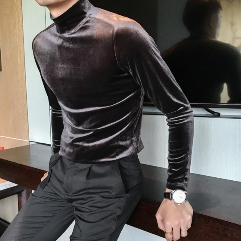 Comfybear™ Mens High-neck Casual Long-sleeved T-Shirt