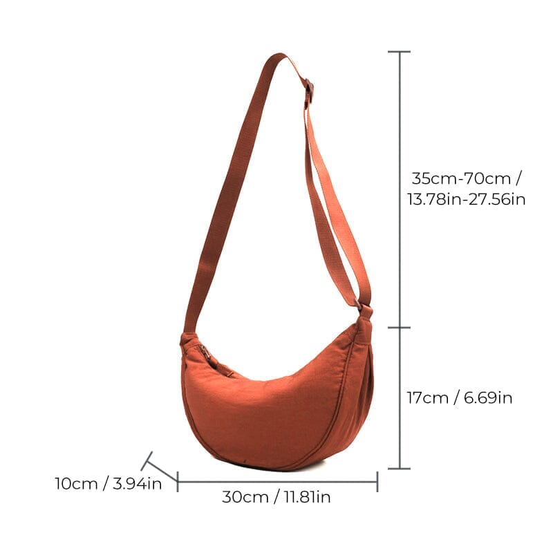 Simple Women Dumpling Crossbody Bag