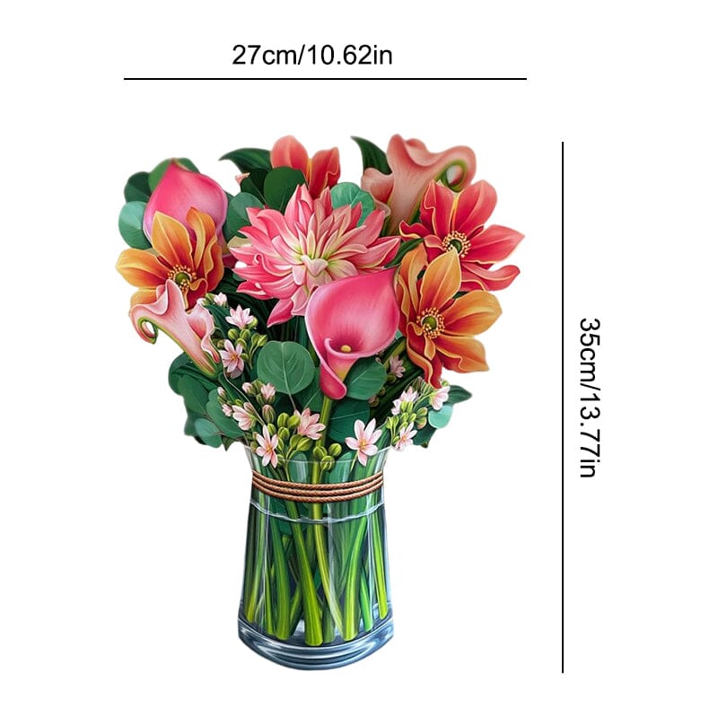 3D Bouquet Greeting Card