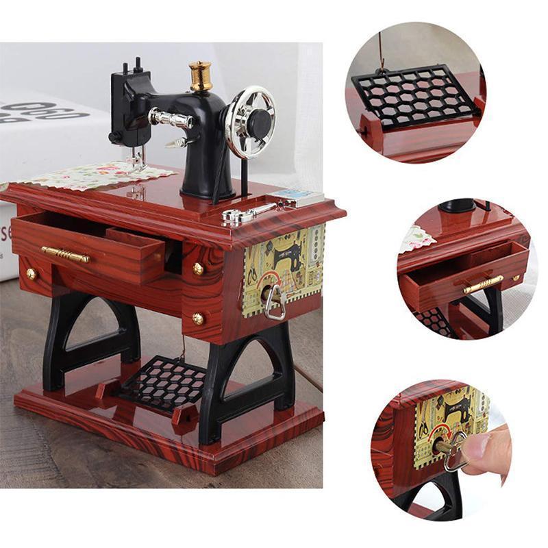 Mini Sewing Machine Music Box