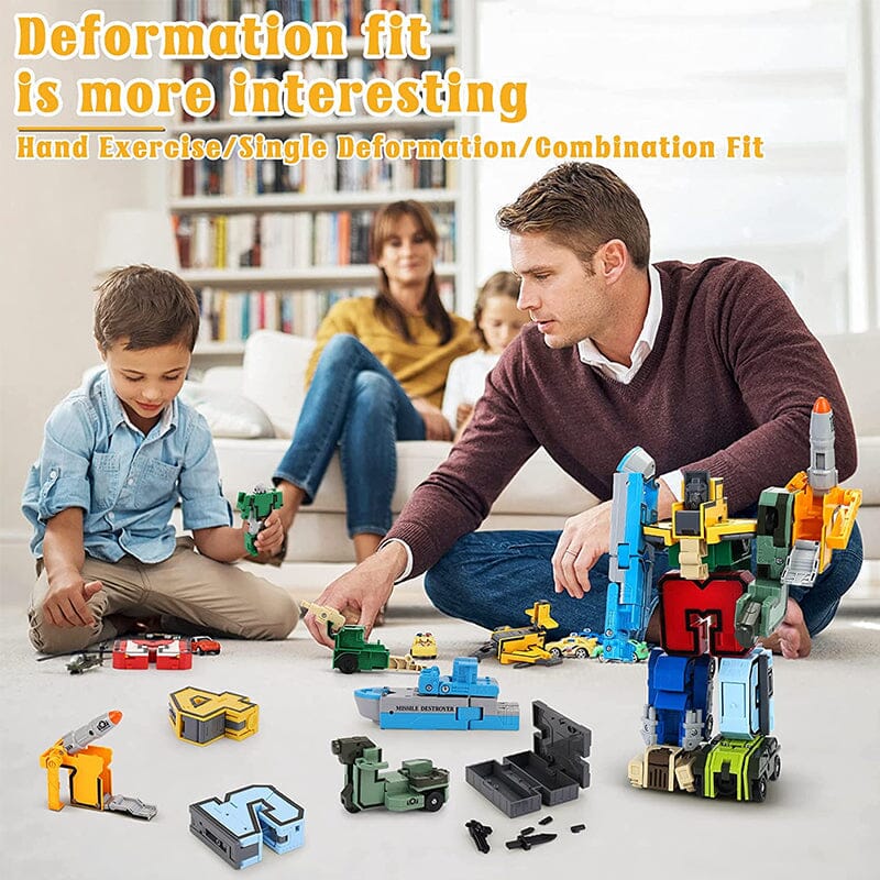Toy Deformation Number Transform Robot