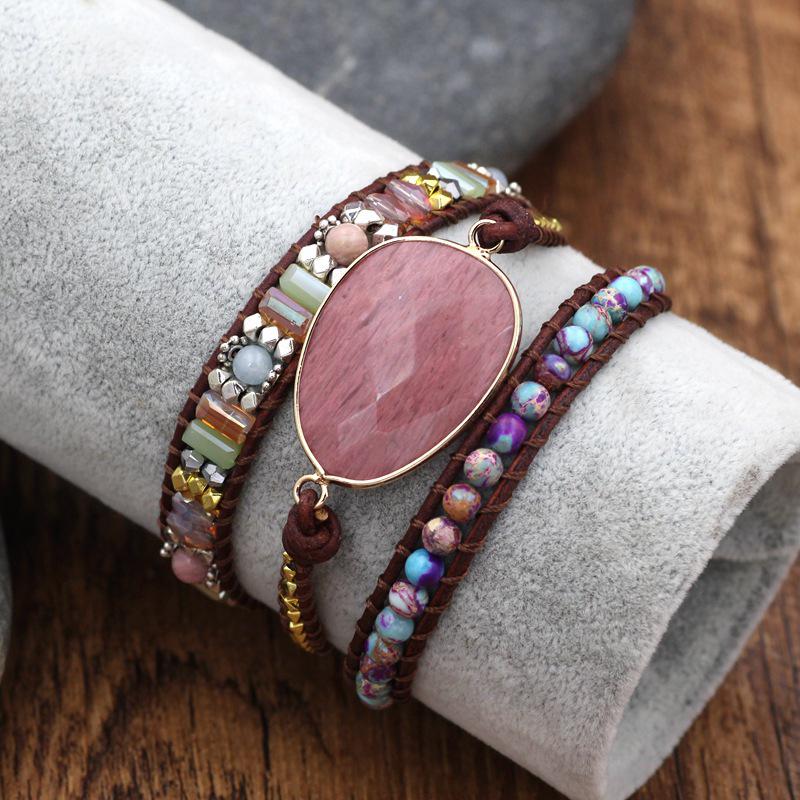 ComfyBear™Handmade Natural Stone Wrap Bracelet